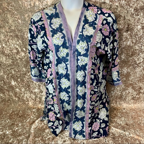 🆕 Soft Surroundings Floral Kimono - Picture 2 of 7